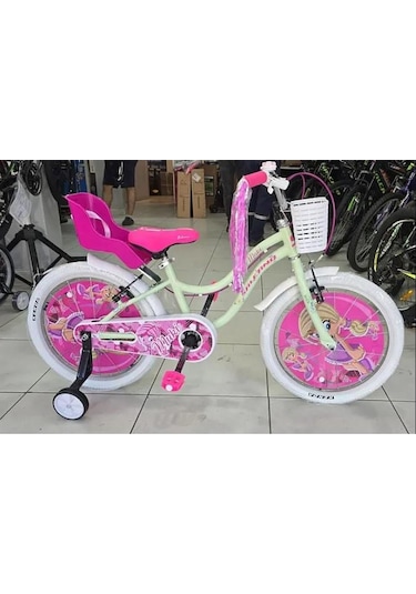 Salcano Muki 16 Jant Kız Çocuk Bisikleti Mint Yeşili Ön Arka Sepetli Kız Çocuk Bisikleti Siyah