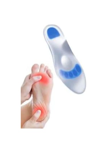 Prolife Ark Takviyeli Ortopedik Silikon Tabanlık Düz Taban-içe Basma-basınç Azaltma Koruma 41-43 No