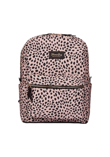 Bloominbag Leopard Love 13-14 İnç Laptop / Macbook Sırt Çantası Somon