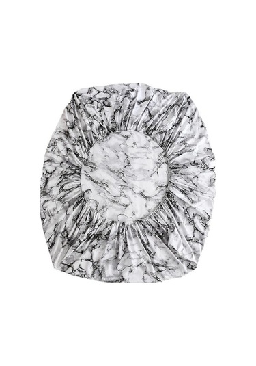 Novahub Blue Elastic Sheet Bed Cover With Non-slip Mat, Waterproof Marble Fitted Sheet, Pillowcase Included - 99x190x35cm Mor