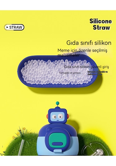 Eternal Luck 316 Paslanmaz Çelik Çocuk Termos Bardağı- Yeşil Çörek