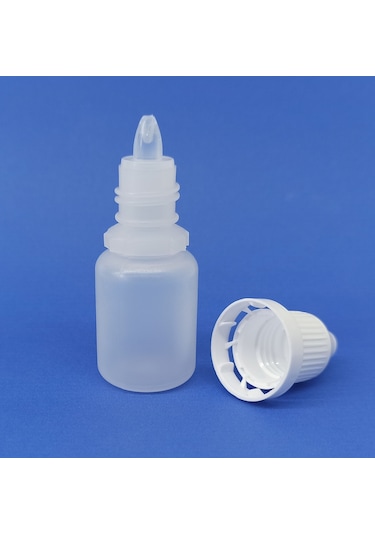 10 ML Şeffaf Boş Plastik Likit Şişe Mürekkep-Kolonya-Aseton Şişesi 1-100 Adet