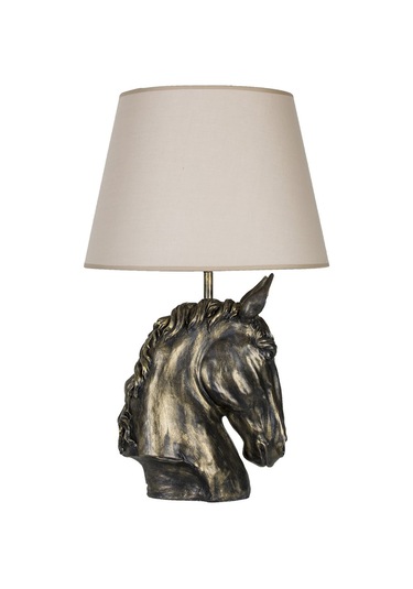 Qdec Modern Dizayn At Abajur Gold Bej Diğer