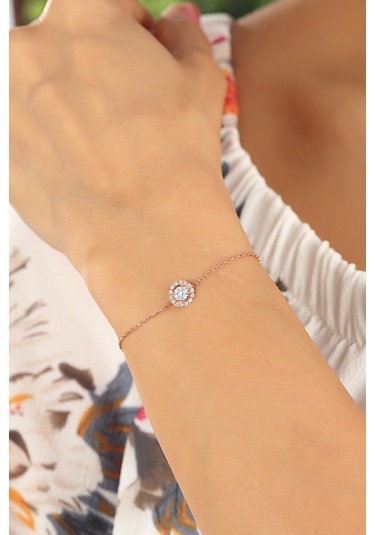 Azuris 925 Ayar Gümüş Tektaş Bileklik