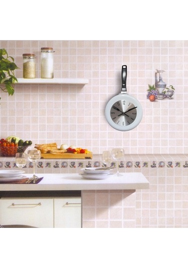 Pazly Tavası Suntek Sevimli Sanat Saati Kızartma Inç Duvar Beyaz Beyaz 8 Rm Çok Renkli