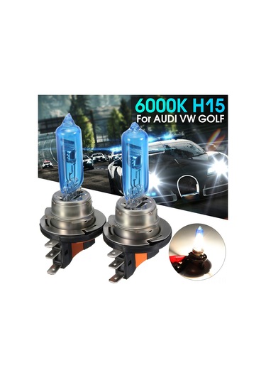 Skycity H15 Oto Xenon Far Ampulü 2 Adet 55w 4800k Beyaz 12v, Uzun Ömürlü Parlak, Audi/bmw/ford/vw Golf Mk6 Mk7 Uyumlu