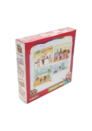 Laço Kids Cocomelon 4 In 1 Puzzle Co7899, Çocuklar Için Eğitici Puzzle