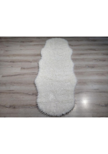 Yamalıhome Peluş Halı Apost Beyaz 75 x 200Cm Post Halı
