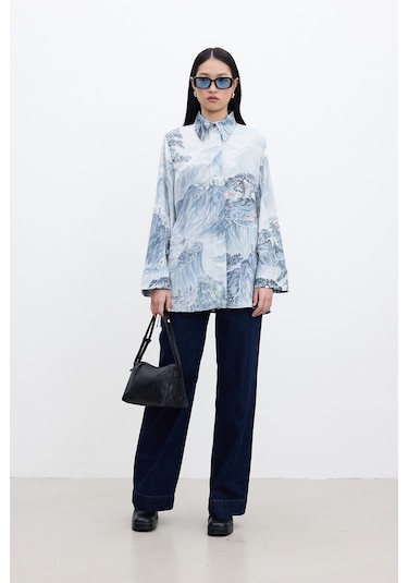 Desenli Bağlamalı Gömlek Valley Çok Renkli