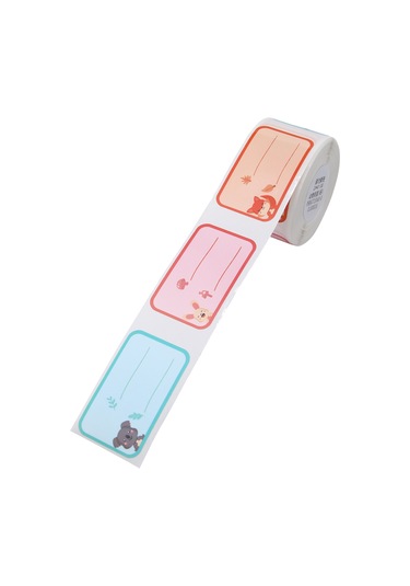 Aubyhe D101 Uyumlu 24x40mm 160 Yaprak Termal Etiket Kağıdı - Hayvan Federasyonu Serisi 1 Rulo