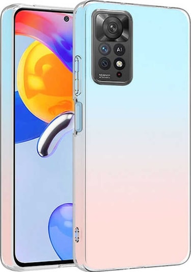 Xiaomi Redmi Note 11 Pro 5G Kılıf Şeffaf Silikon Hibrit Case Kapa Renksiz