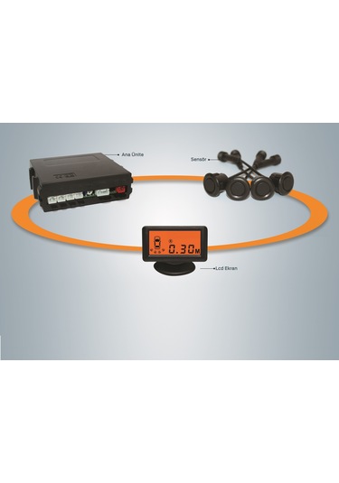 UNIQUE ® UPC 224 LCD Amber ( Turuncu ) Ekranlı Siyah Gözlü Park