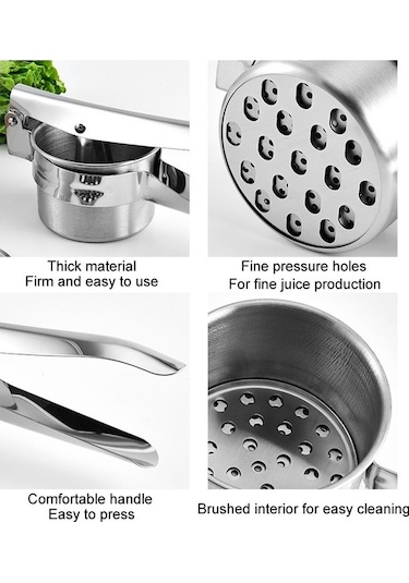 Pazly Cbtx Çelik Patates Presi & Meyve Sıkacağı, 3'ü 1 Arada, Model: 3'ü 1 Araya Meyveli Çok Renkli