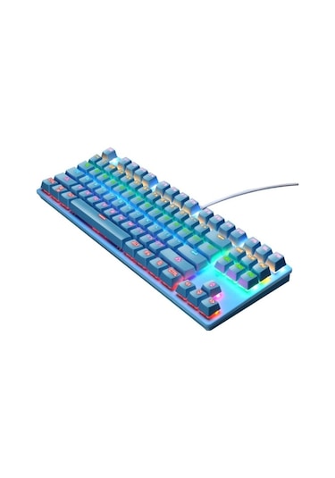 Leaven K550 87 Tuşlu Yeşil Switch Kablolu RGB Mekanik Oyuncu Klavye