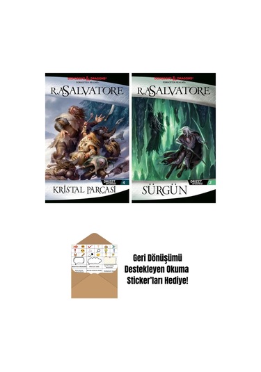 Kristal Parçası Drizzt Efsanesi 4. Kitap + Sürgün Drizzt Efsanesi 2. Kitap