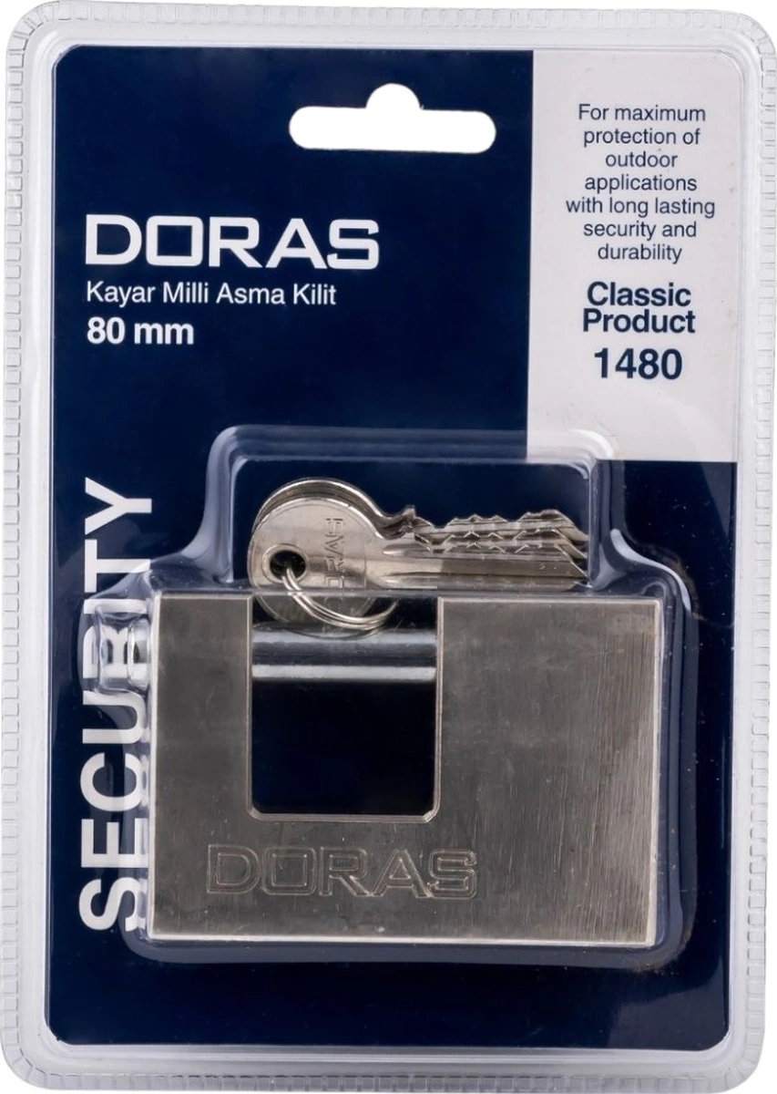 80 Mm Kayar Milli Döküm Asma Kilit Saten