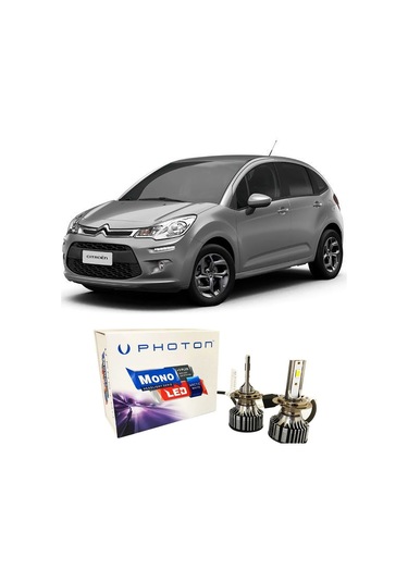 Citroen C3 Led Xenon Kısa Far Ampulü H7 Mono Yeni Seri Beyaz 2002 - 2016