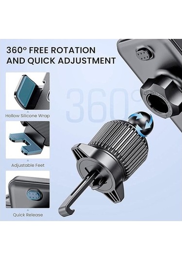 Yingfu 360 Derece Dönen Araba Telefon Tutucu, Hava Üssü Montaj, Gps Uygun Diğer