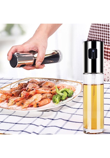 Jeemson 100ml Cam Zeytinyağı Spreyi, Yemek, Salata, Barbekü İçin, Gıda Grubu Malzeme, Şeffaf Flaş, Kolay Doldurma, Pratik Kullanım Altın