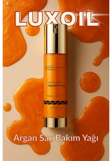 Insane Naturale Lux Oil Argan Saç Bakım Yağı 50 ML