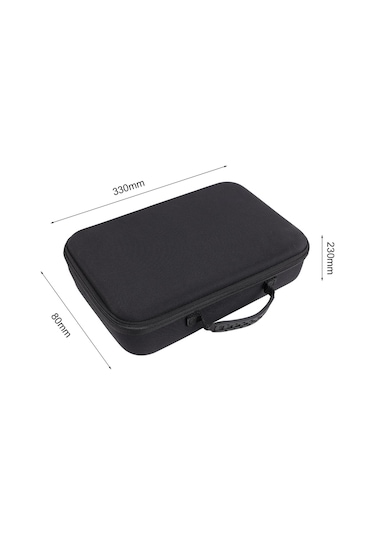 Taşınabilir Masaj Tabancaları Saklama Çantası Eva + W15167 Siyah