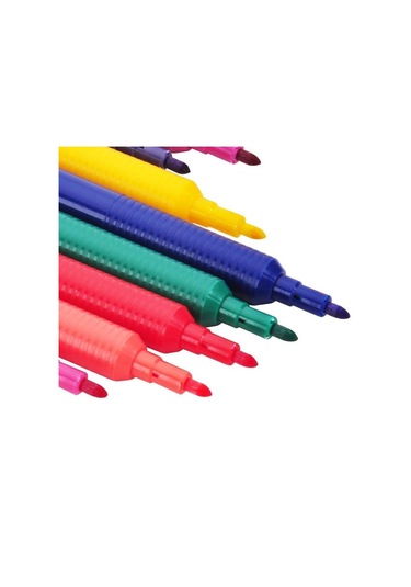 Primo İnce Uçlu Yıkanabilir Keçeli Kalem 12 Renk