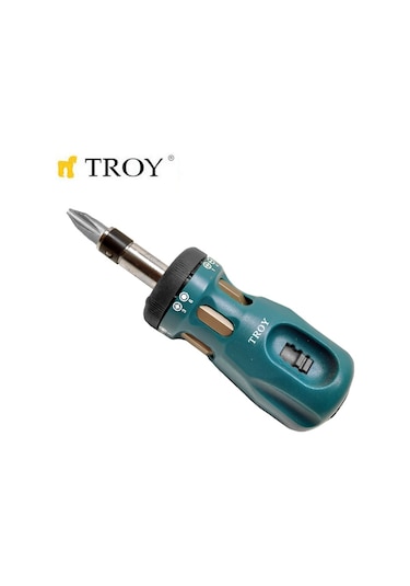 Troy 22006 Bits Uçlu Cırcırlı Topaç Tornavida Seti