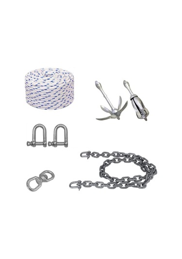 Ocean Marine Tekne ve Şişme Bot İçin Çapa Seti 2500 G