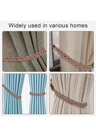 Yenilikçi Etnik Stil Çin Düğümü Perde Askısı Hassas El Dokuma Perde Askısı Kahverengi Diğer