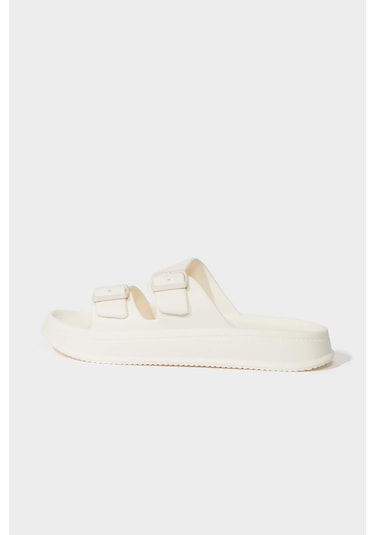 Defacto Erkek Düz Taban Çift Bantlı Eva Terlik D4645ax25hswt1 Beyaz