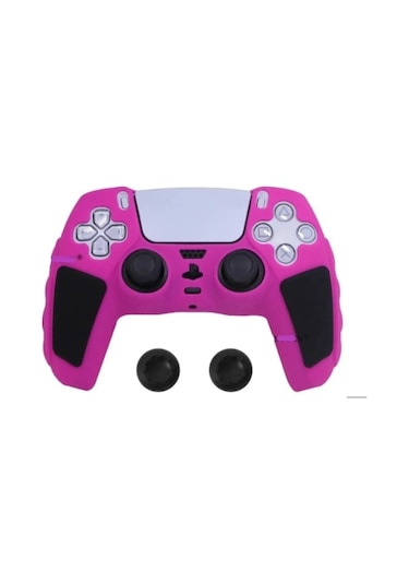 Ps5 Joystick Kol Silikon Kılıf Analog Koruyucu Set Pembe