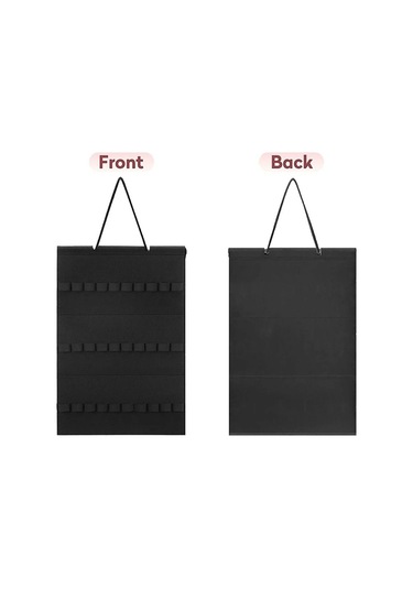 Büyük Kapasiteli Kafa Bandı Tutucu Asılı Duvar Saç Aksesuarları Kadın Kızlar Için Standı Siyah