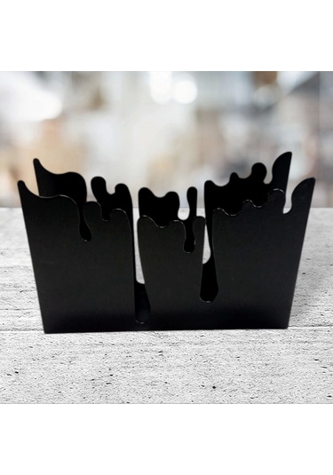 Glare Peçetelik Damla Mat Siyah Siyah