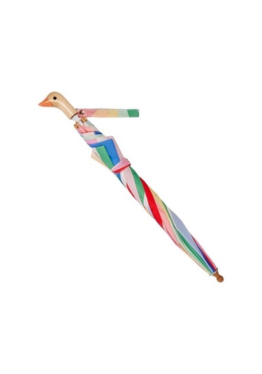 Original Duckhead Duck Çocuk Şemsiyesi Odh X Meri Meri Rainbow Renkli