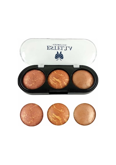 Estel'la 3'lü Allık - Terracotta Blush No: 2