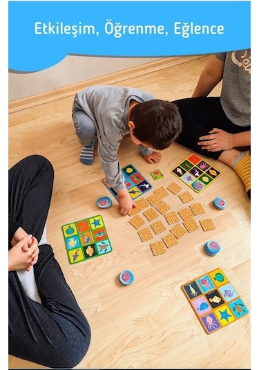 DoerKids Okyanus Temalı Çocuk Tombalası - Ocean Bingo