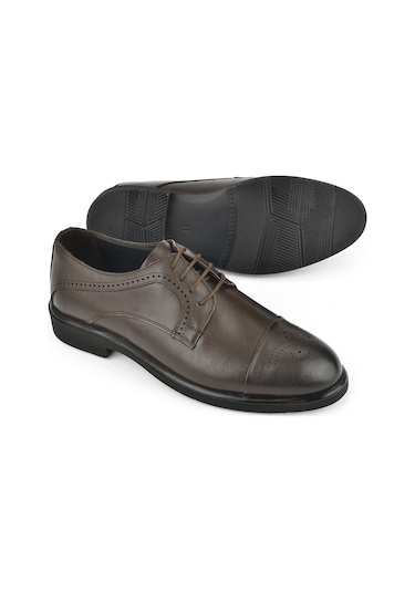 Ziya, Erkek Hakiki Deri Klasik Ayakkabı 15148z837 Kahve 15148z837 300 Kahve