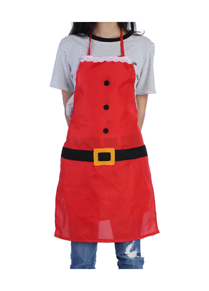 Hombey Yetişkinler İçin Noel Apronu - Yumuşak Kumaş, Yağlı Lekelerden Koruma, Festivite Stili, Unisex Tasarım