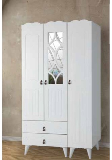 Kdl 3 Kapılı 2 Çekmeceli Aynalı Şahin Dolap