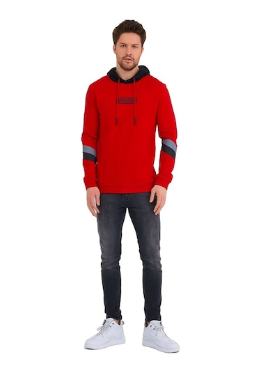 Adams Existence Baskılı Kapüşonlu Erkek Sweatshirt