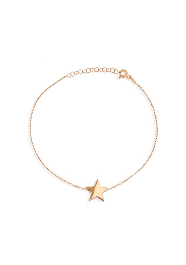 Argentum Concept Yıldız Motifli 925 Ayar Gümüş Halhal - H001501 Pembe