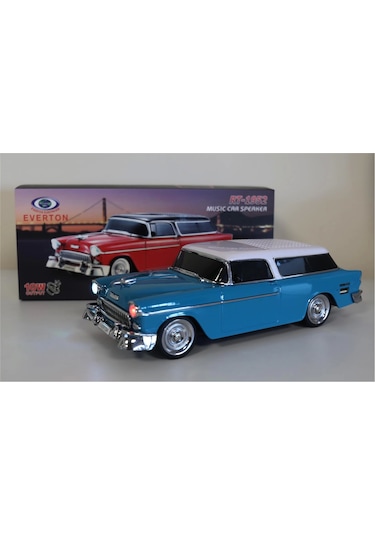 Everton Rt-1952 Mavi Arabalı Bluetooth Fm-usb-tf-aux Şarjlı Nostaljik Radyo