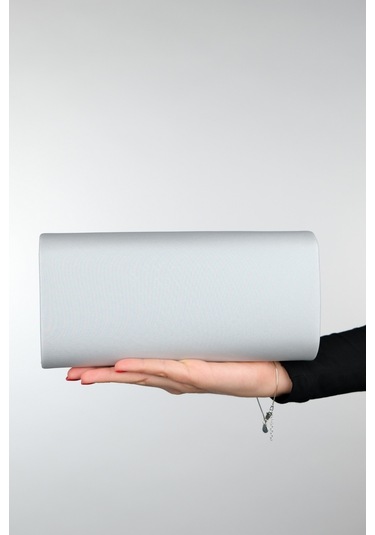 Luvishoes Marıa Gümüş Saten Taşlı Kadın Abiye Çanta Çok Renkli