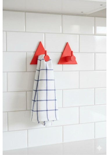 2 Li Askılık Kapı Arkası, Duvara Monte, Dayanıklı Malzeme, Sarı 9 Sarı