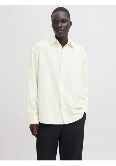 Jprccascot Corduroy Kadife L/s Shırt 12282351 Krem