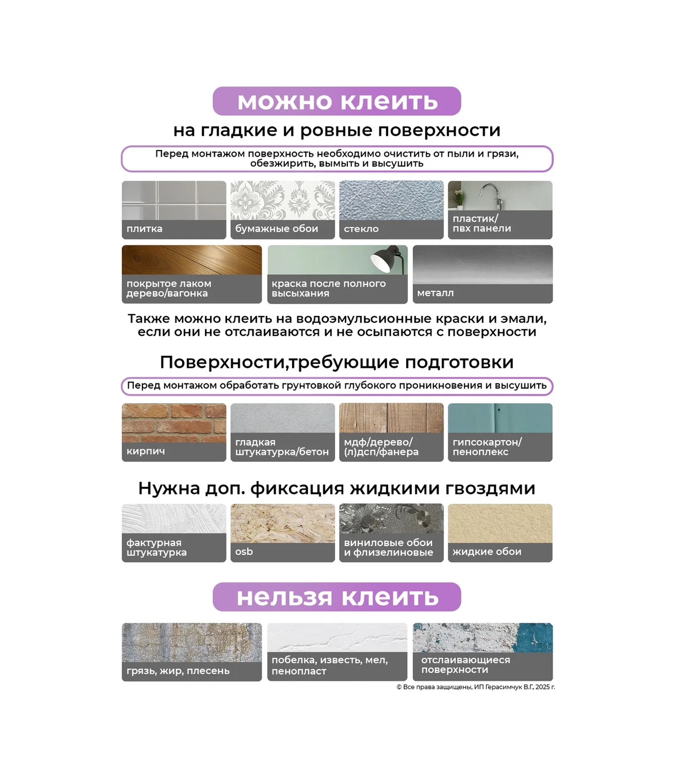 Amodecor Kendinden Yapışkanlı Duvar Paneli 68x68 Cm Pvc Fayans 10 Adet. 321709227