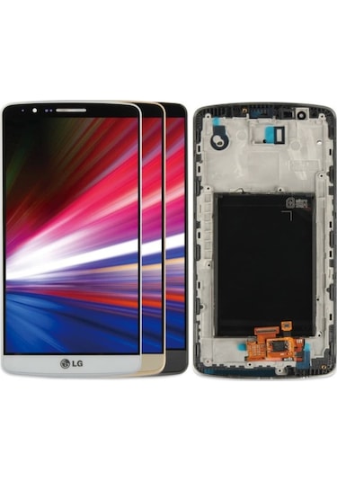 LG Uyumlu G3 D855 Lcd Ekran Dokunmatik Siyah Çıtalı