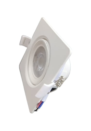 Rıo Led Spot 5W Cob Led Beyaz Kasa Kare Beyaz Işık