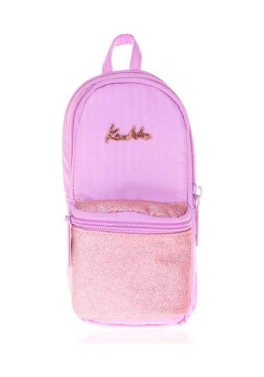 Kaukko Magical Junior Bag Kalem Çantası Simli Lila K2477