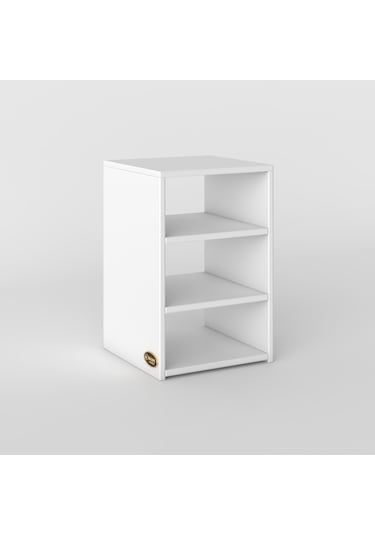 Kenzlife Komodin Panpan Byz 60 39 39 Komidin Kitaplık Ayakkabılık Beyaz